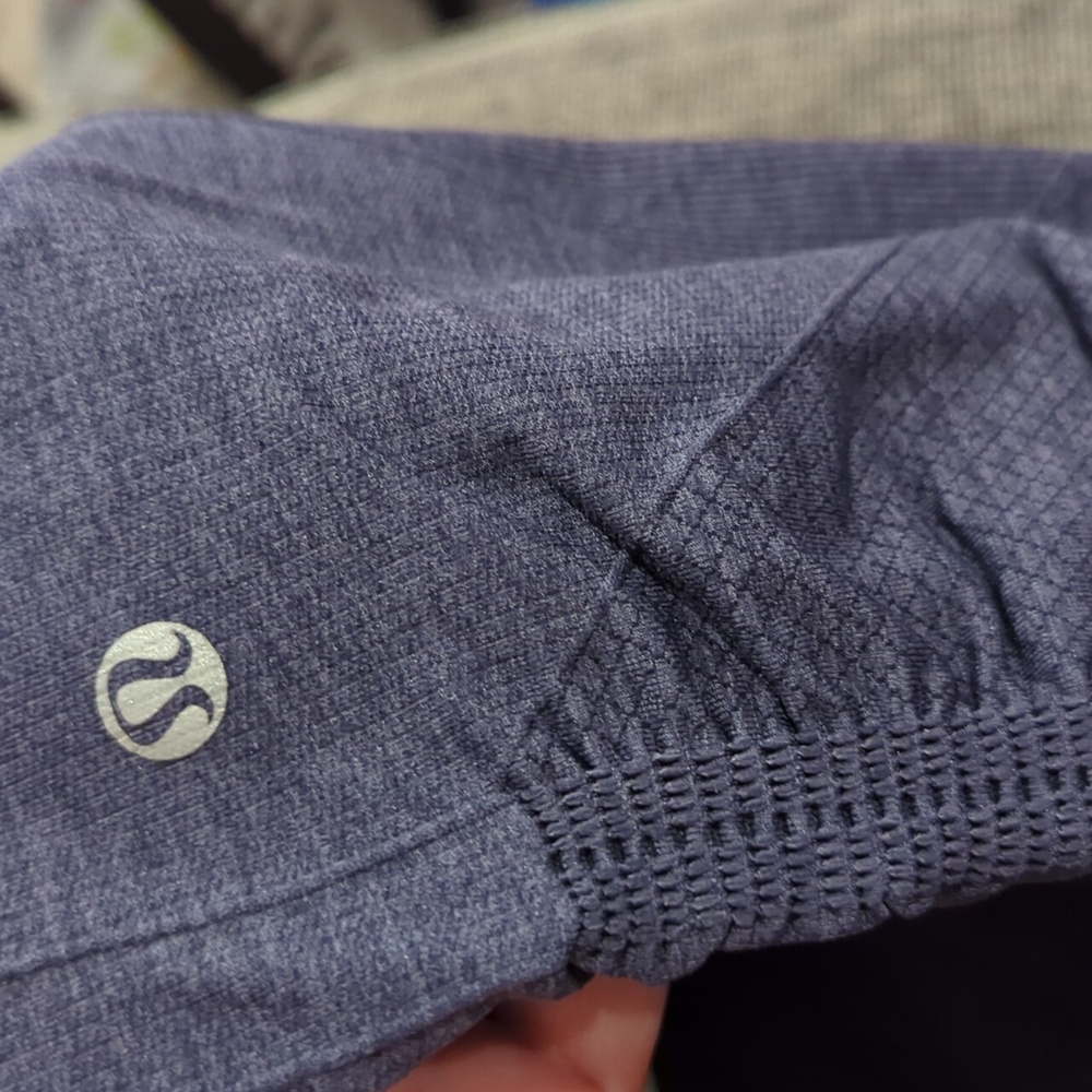 Lululemon In The Flow Crop II Heathered Inkwell - Picture 9 of 14